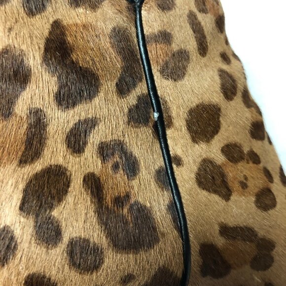 Cole Haan Elyse Ankle Zip Up Bootie, Leopard Calf Hair Size 6 - Picture 12 of 12